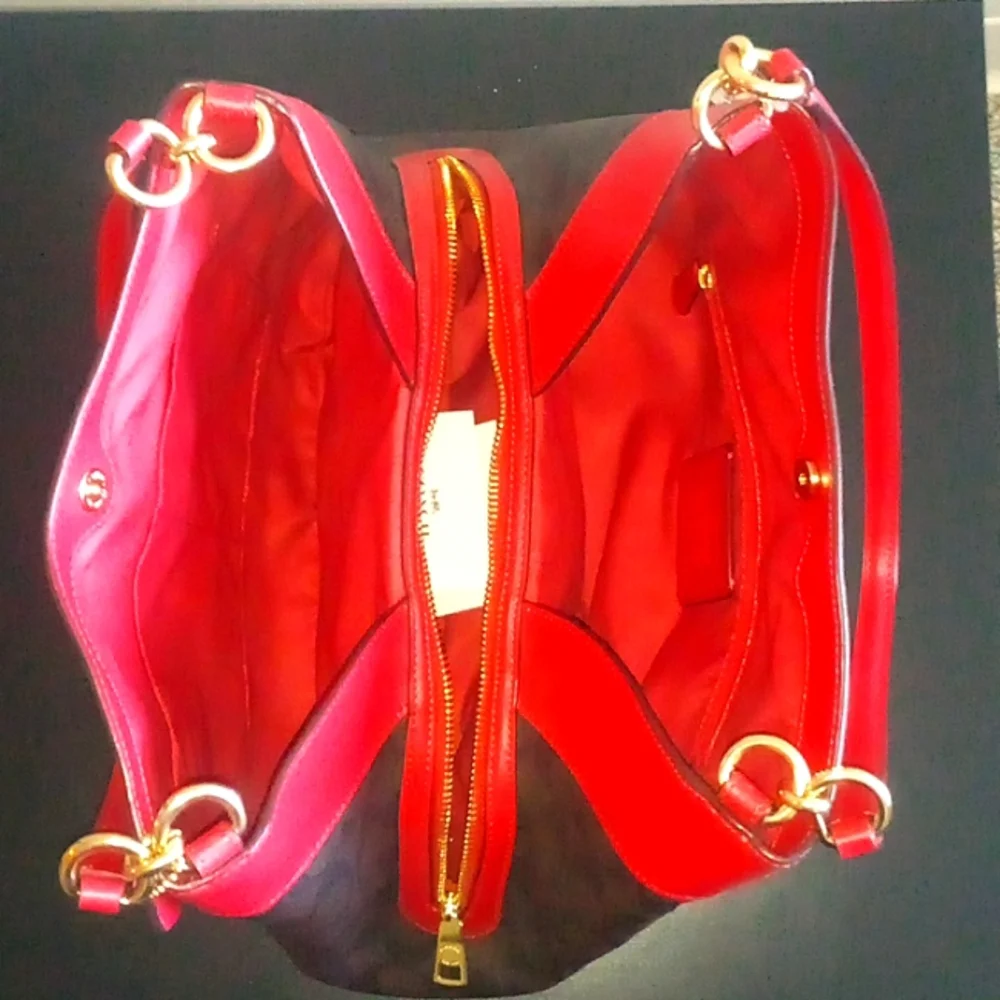 NWT Coach Hallie Canvas Bag - Picture 3 of 4